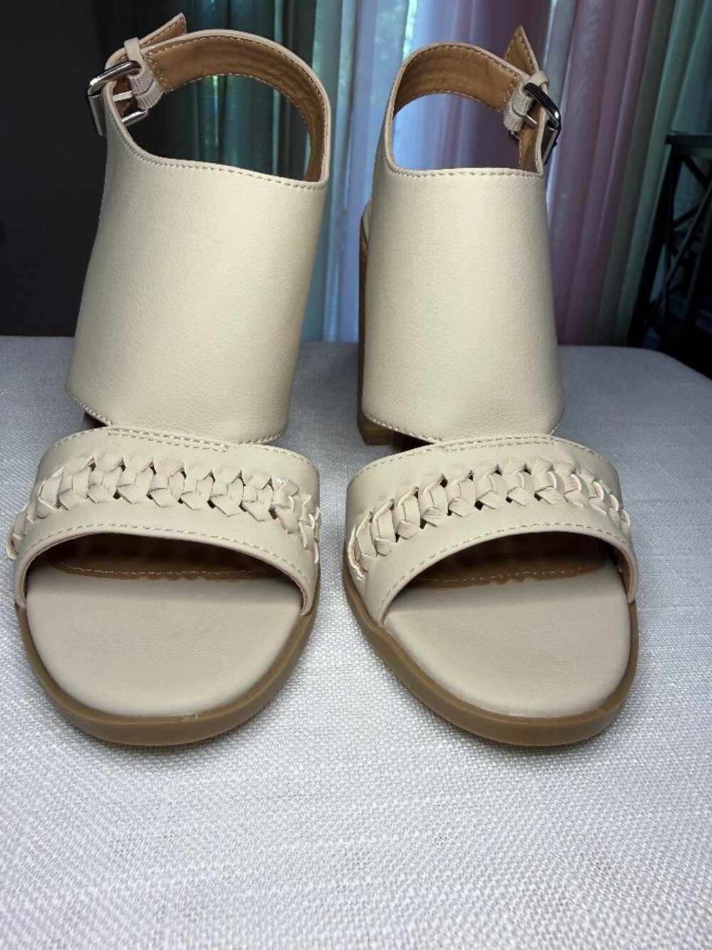 Dolce Vita Bingo Braided Sandals Ivory Women's Size 8